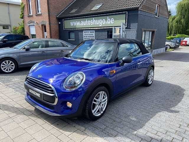 MINI One Cabrio Mini Cabriolet 1.5i NAVI ALU PDC, Auto's, Mini, 4 zetels, Cabriolet, Blauw, 100 pk