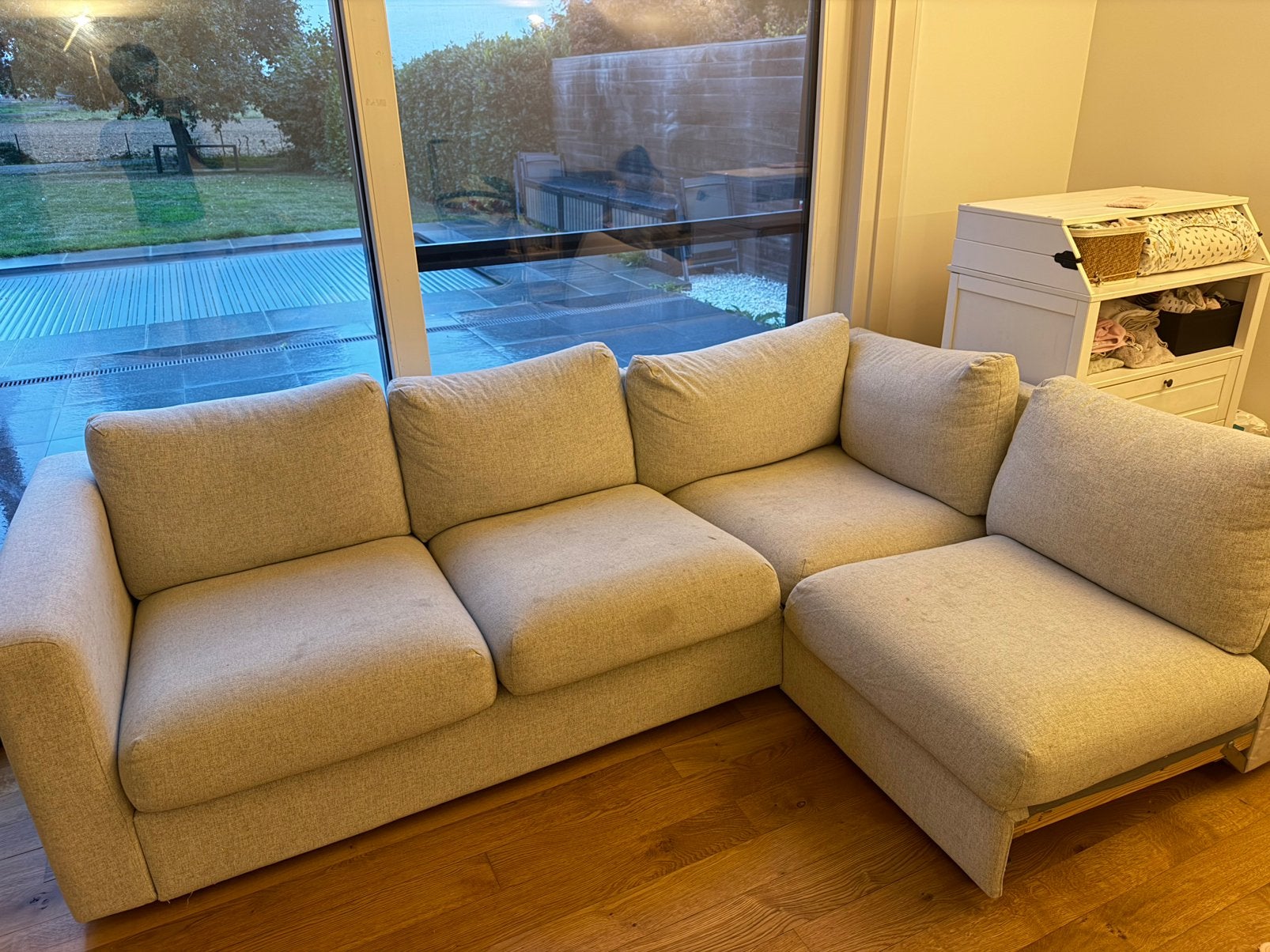Canapé d’angle IKEA BRIMNES à donner, Huis en Inrichting, Ophalen, Gebruikt