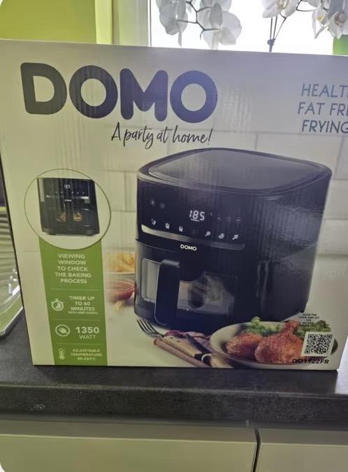 Domo AIrfryer 1350 watt.Nieuw!, Enlèvement, Neuf, Friteuse à air, 1000 à 1499 grammes