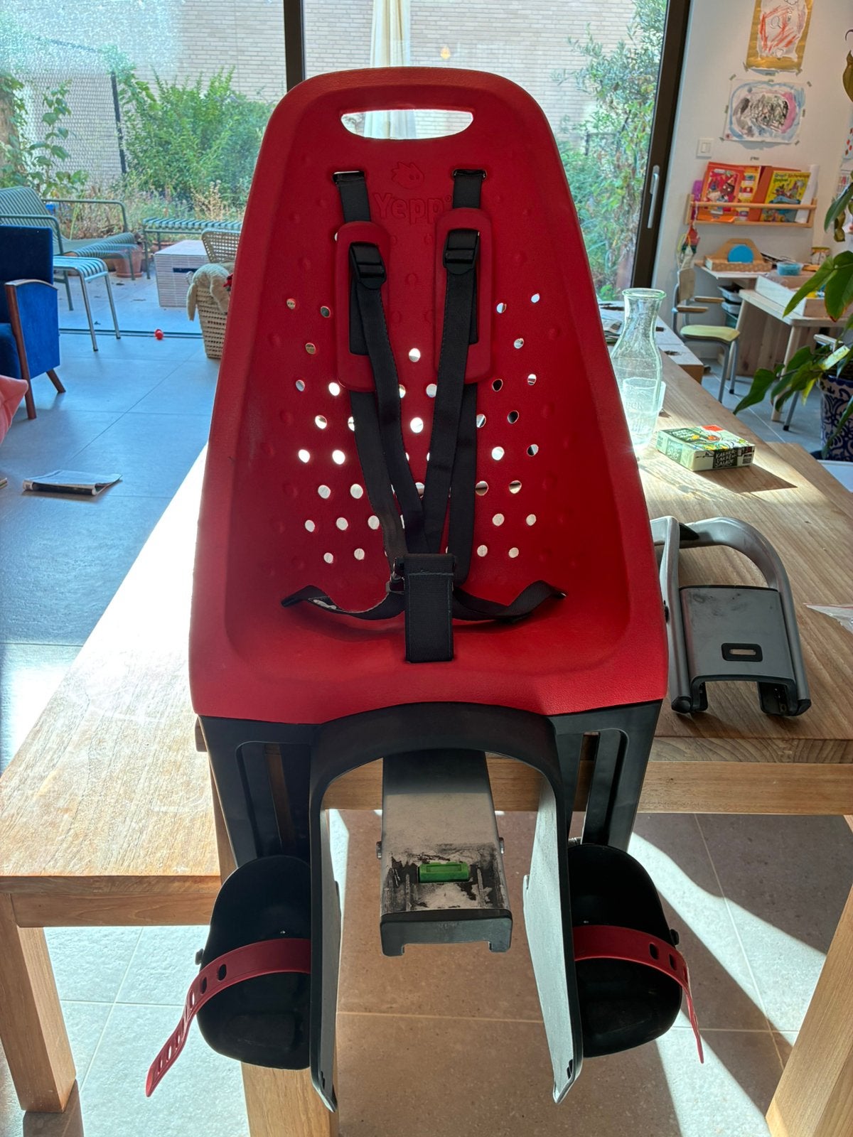 Yepp maxy easyfit, Fietsen en Brommers, Fietsaccessoires | Fietsstoeltjes, Ophalen, Gebruikt, Achterzitje