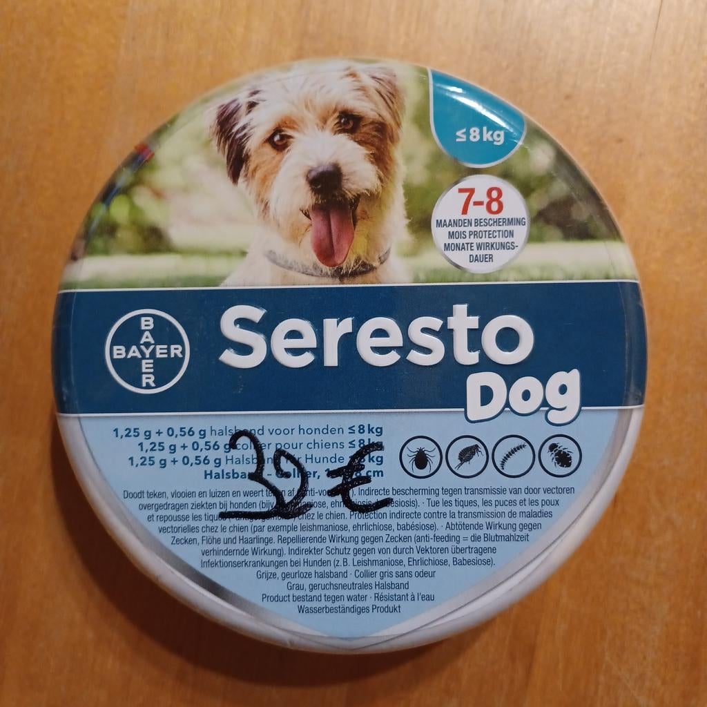 Collier antiparasite Seresto chien jusqu'à 8kg, Animaux & Accessoires, Enlèvement ou Envoi, Neuf
