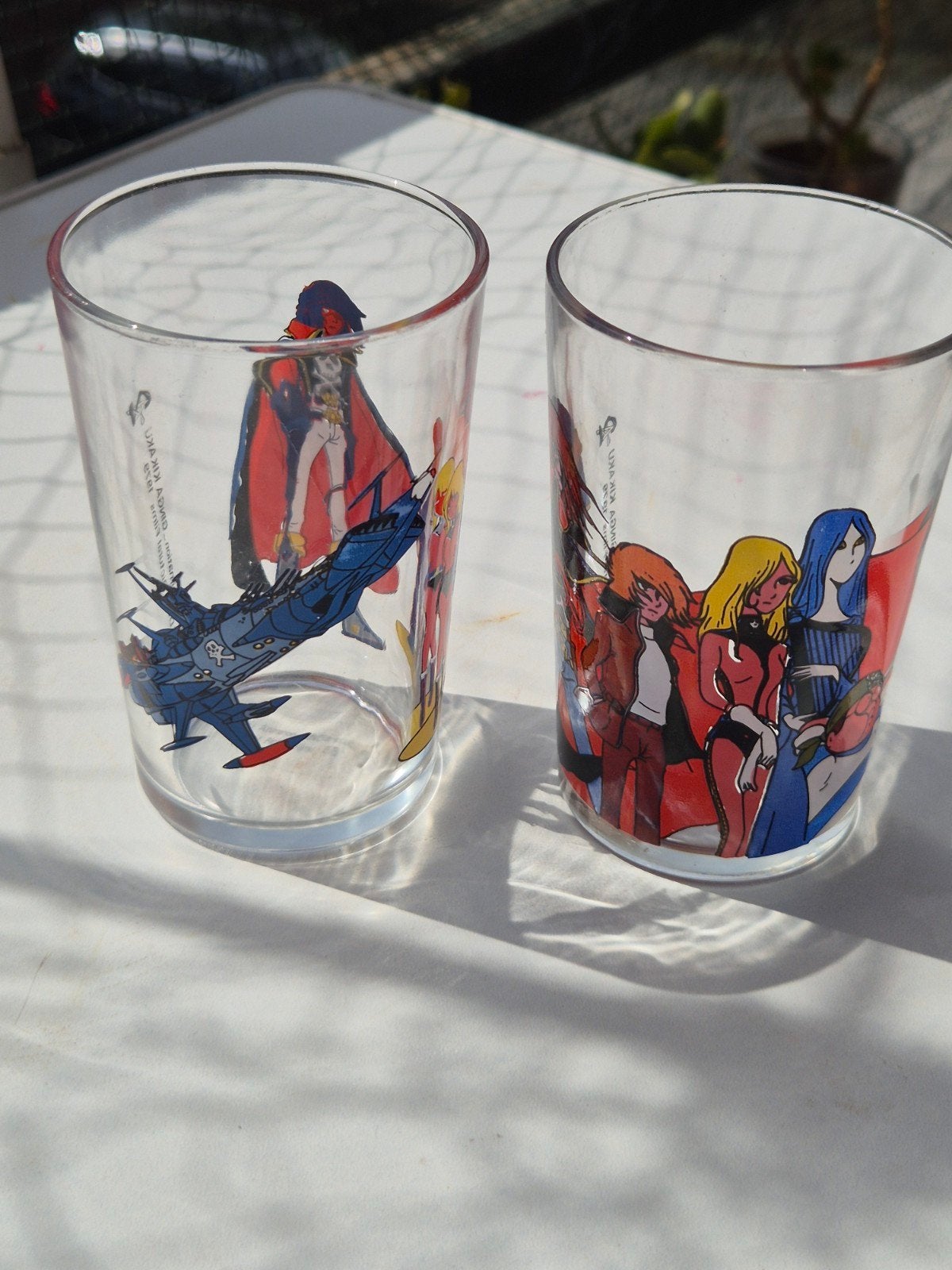 Toei Animation Ginga Kikaku Antenne 2 Iddh Picturals Films, Enlèvement ou Envoi, Utilisé, Verre à eau