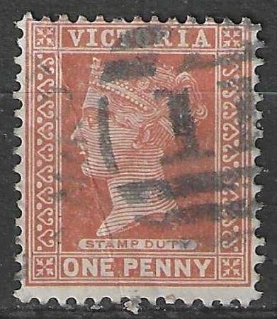 Victoria 1880/1898 - Yvert 101 - Alexandrina Victoria (ST), Verzenden, Gestempeld