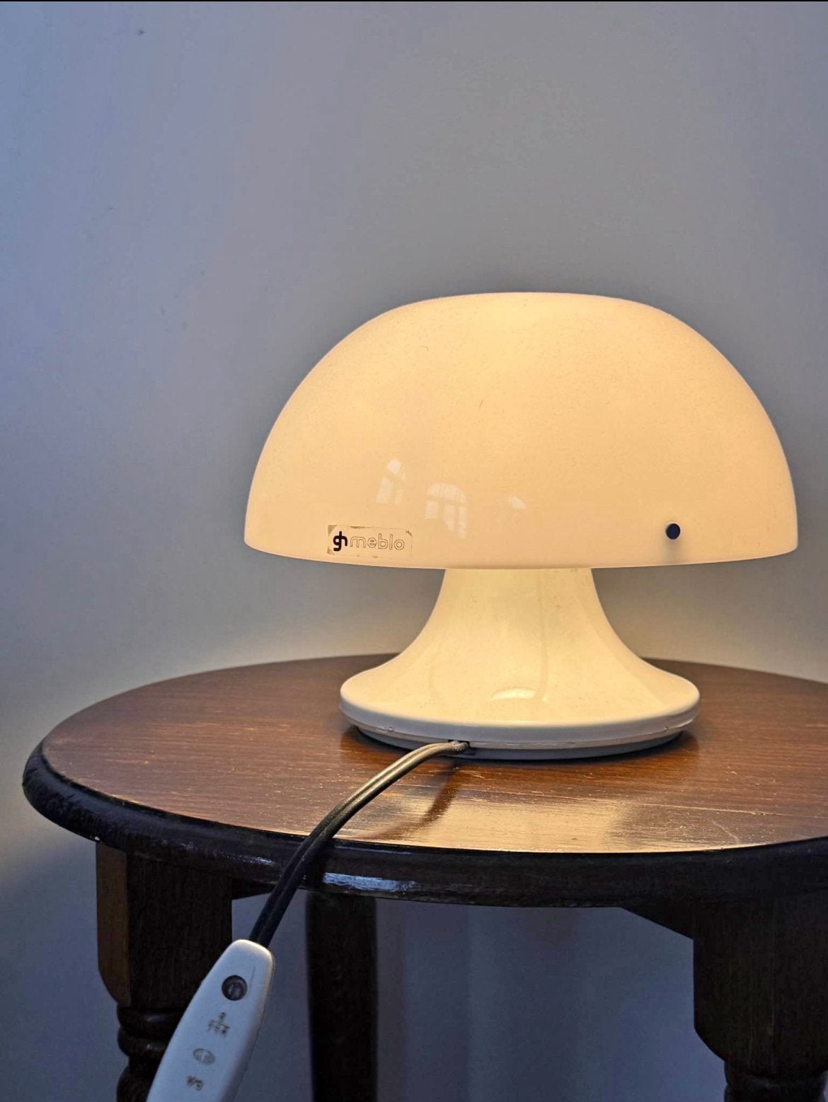 Vintage mushroomlamp Harvey Guzzini, Ophalen, Zo goed als nieuw, Vintage