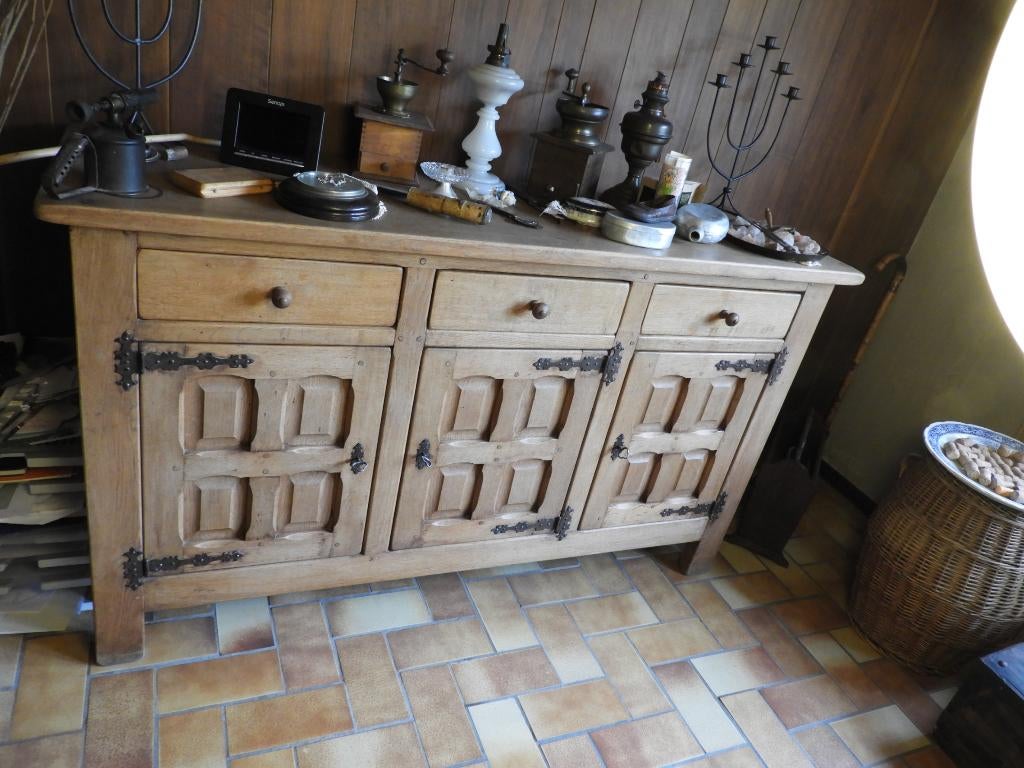 Dressoir-Buffet, Ophalen, Zo goed als nieuw, Eikenhout, Met deur(en)