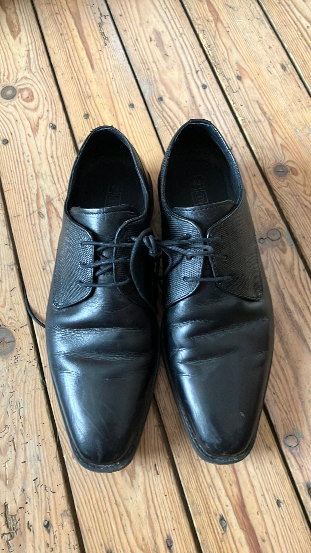 Paire de chaussures noires 42 (homme), Enlèvement ou Envoi, Chaussures à lacets, Porté, Noir