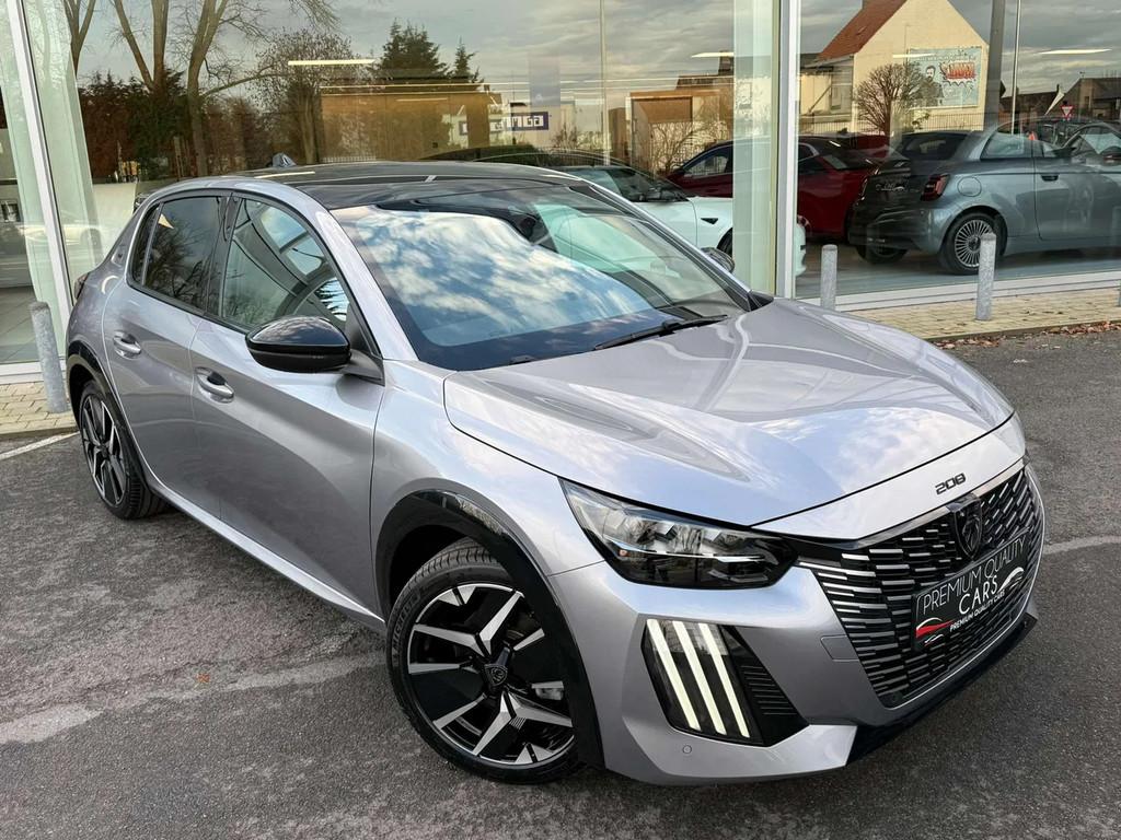 Peugeot 208 GT LINE / NIEUW/ PANO /CARPLAY / CAMERA /KEYLESS, 100 kW, Argent ou Gris, Achat, 5 portes
