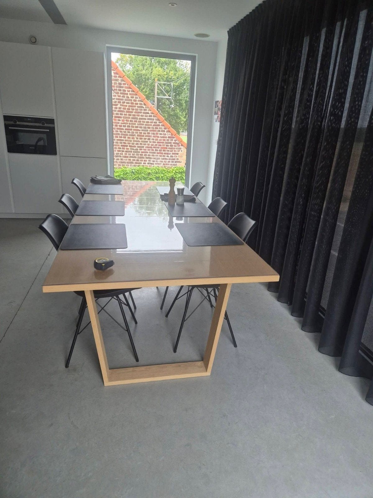 tafel, Huis en Inrichting, Ophalen, 100 tot 150 cm, 200 cm of meer, Zo goed als nieuw