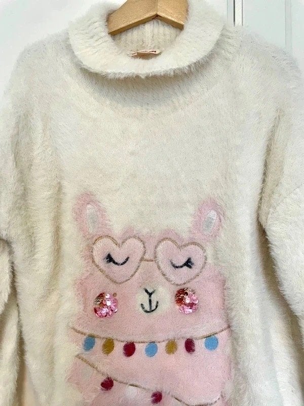 Pull chaud, décoré, fille, DPAM, 12 ans (152 cm), Enlèvement ou Envoi, Utilisé, Fille