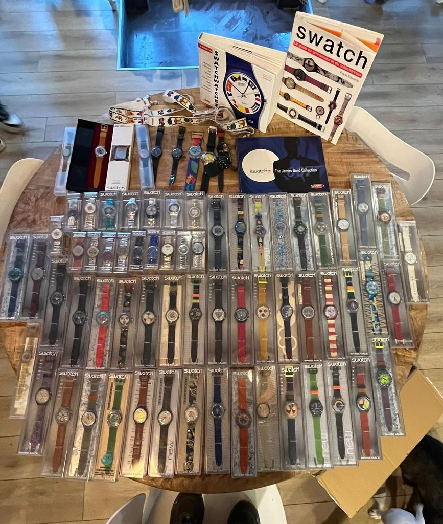 Lot de 72 montres Swatch Vintage, Enlèvement