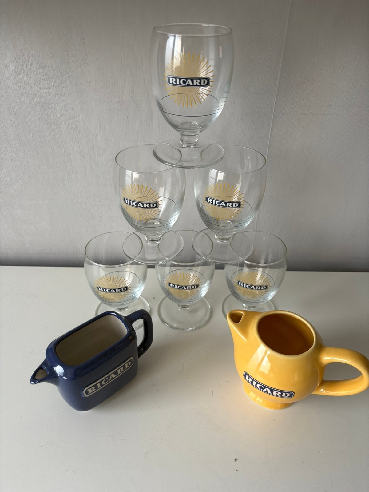 6 verres et 2 carafes RICARD, Collections, Enlèvement ou Envoi, Neuf