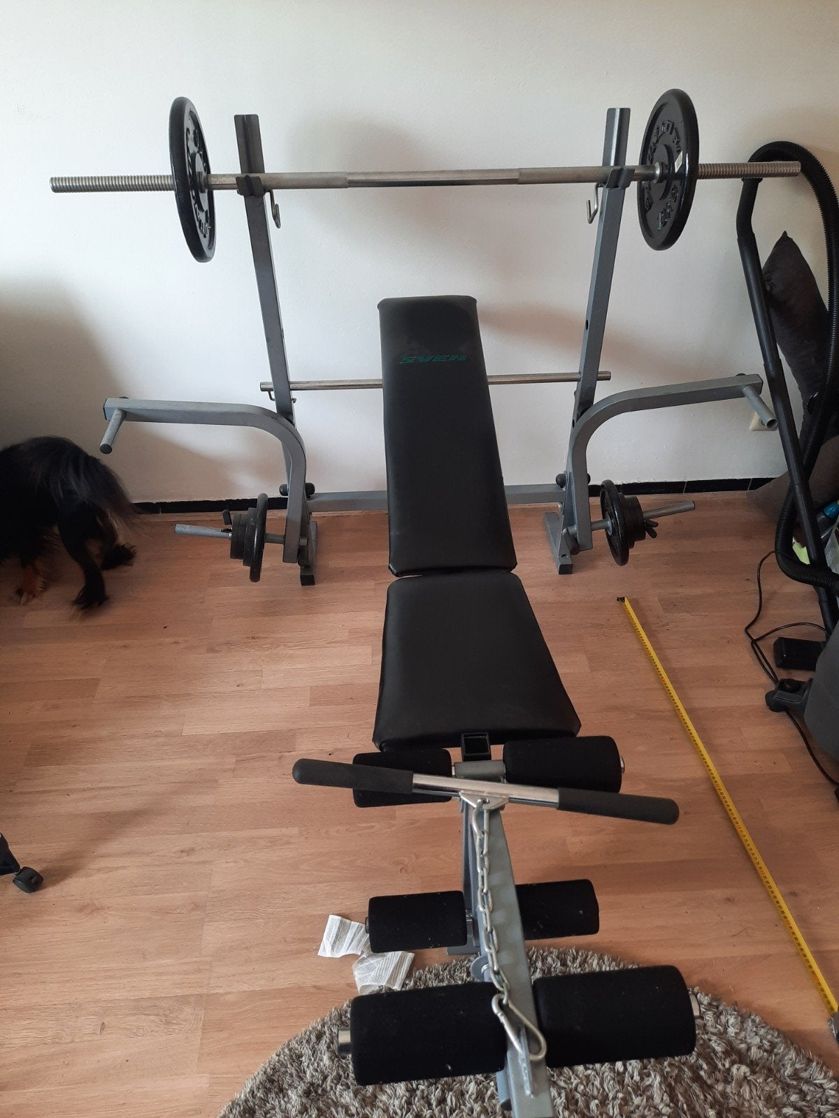 Banc de fitness avec haltères, Enlèvement