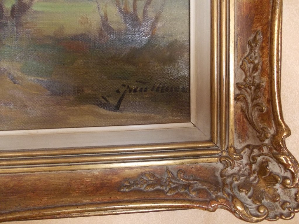 Schilderij Jan Maes (1876-1974), Ophalen, Overige stijlen, Doek, Landschap