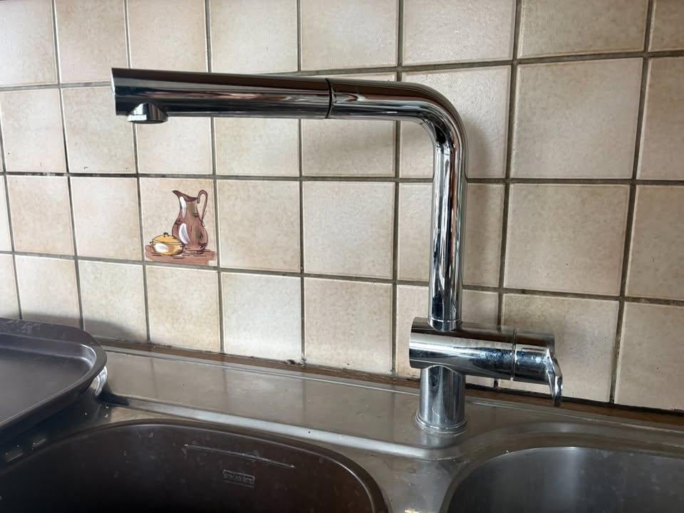 Paffoni keukenmengkraan met uitrekbare kop, Doe-het-zelf en Bouw, Ophalen, Gebruikt, Kraan
