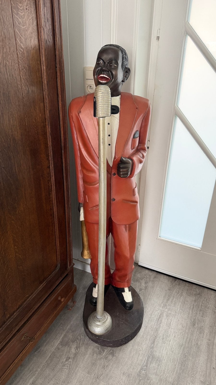Louis armstrong beeld, Maison & Meubles, Lampes | Lampadaires, Enlèvement, Comme neuf