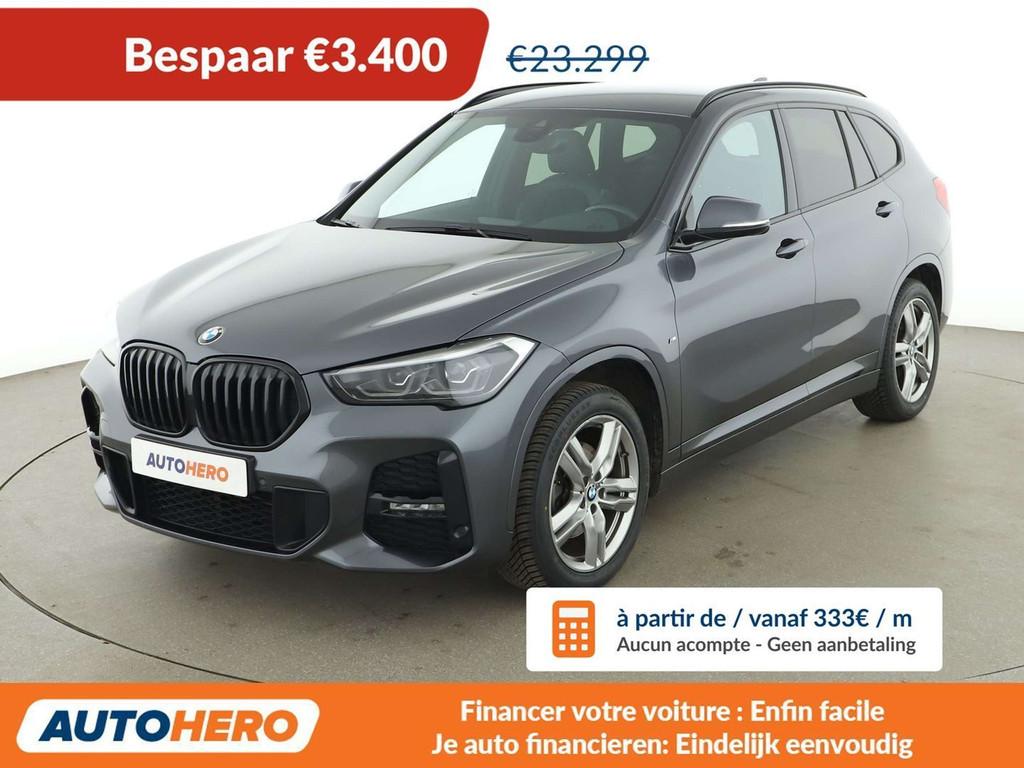 BMW X1 sDrive 18i M Sport (bj 2022, automaat), Auto's, Gebruikt, Zwart, 5 zetels, 5 deurs