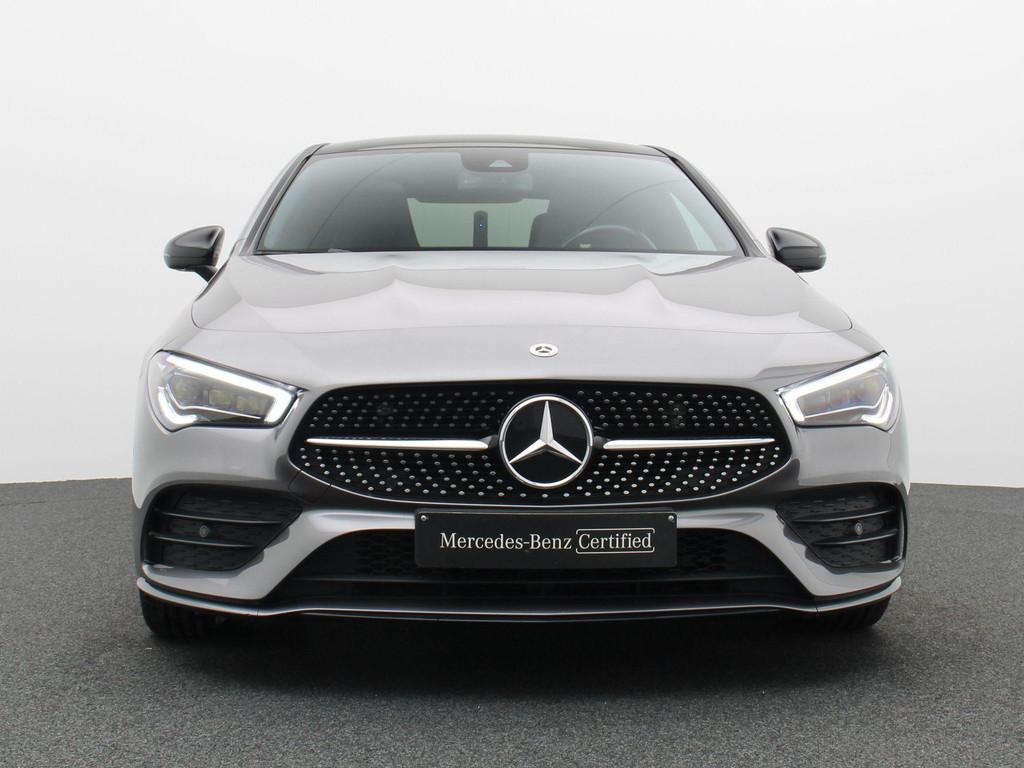 Mercedes-Benz CLA 180 AMG Line + PANORAMISCH DAK + MULTIBEAM, Auto's, Stof, 4 cilinders, 136 pk, 5 zetels