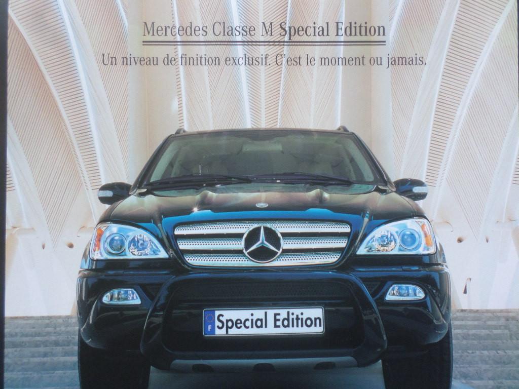 Mercedes M Klasse Special Edition Brochure - FRANS, Ophalen of Verzenden, Mercedes