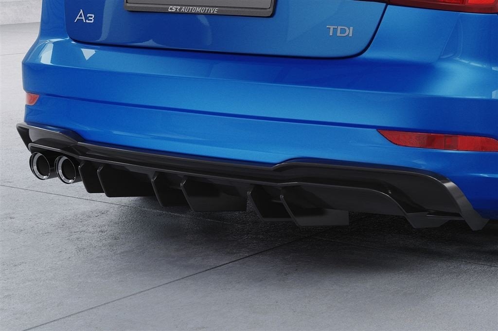 Rear Diffuser Geschikt Voor Audi A3 8V S-Line Limo / Cabrio, Envoi