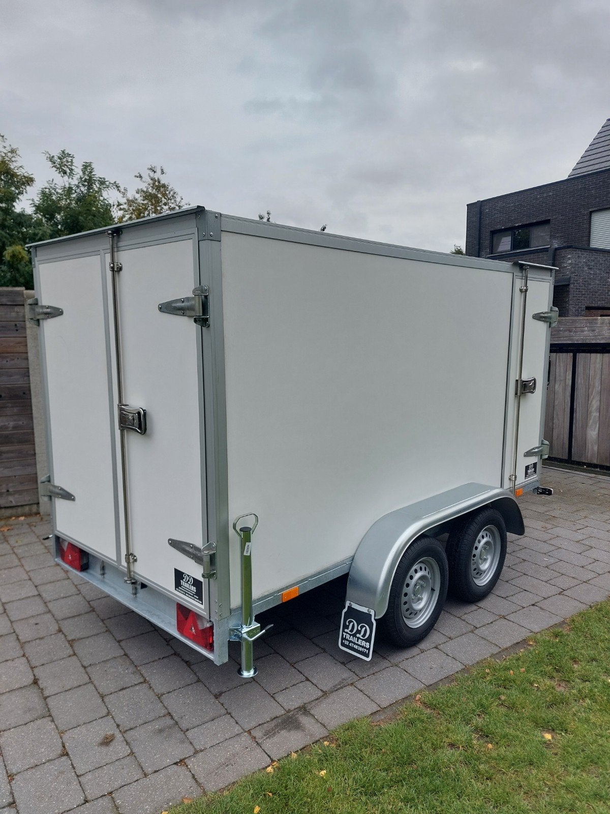 Gesloten aanhangwagen 750kg mtm-300x150x150 (lxbxh)-2e hands, Auto diversen, Ophalen, Zo goed als nieuw