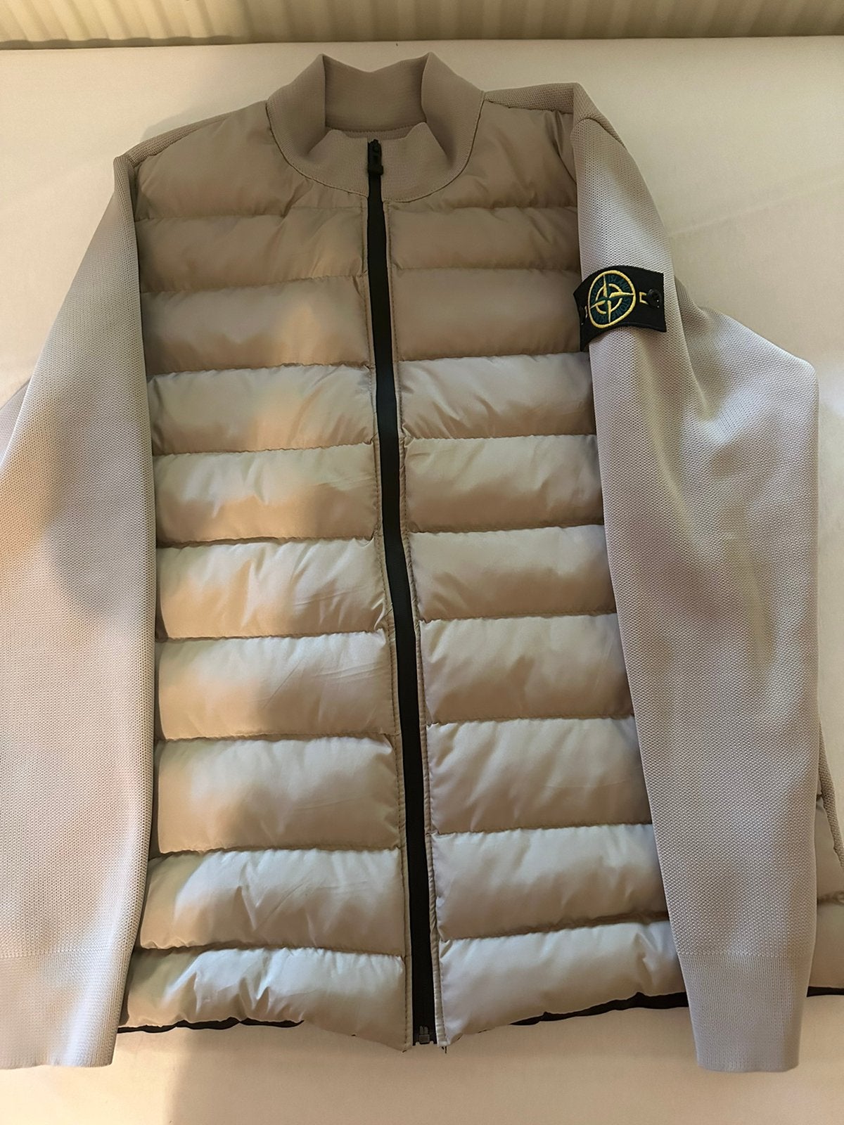 Stone island cardigan 1/1, Ophalen, Nieuw, Maat 56/58 (XL), Beige