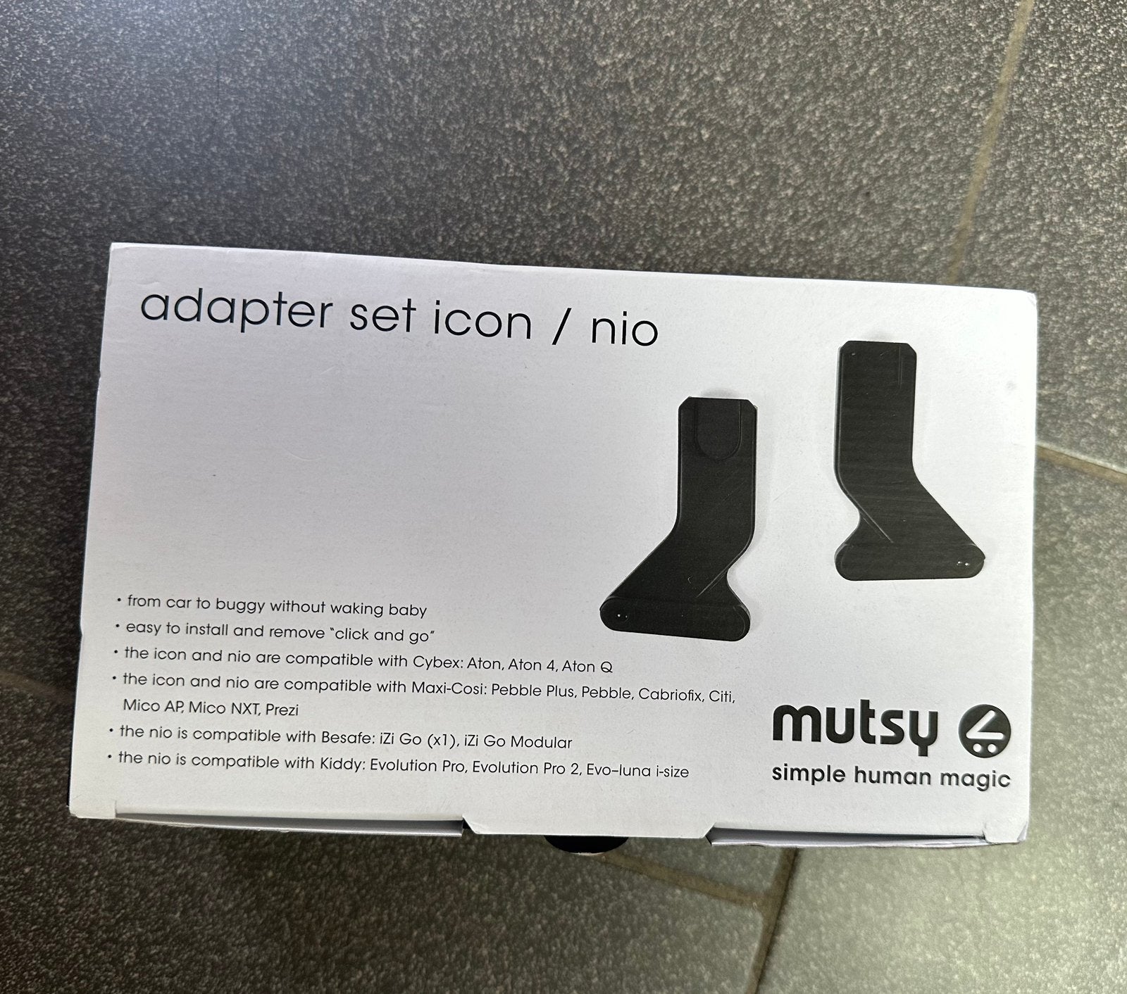 Mutsy Nio/icon adapter, Enfants & Bébés, Buggys, Comme neuf, Enlèvement