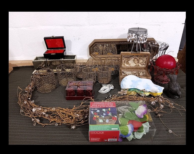 Lot d'objets de décoration, Antiquités & Art, Enlèvement ou Envoi