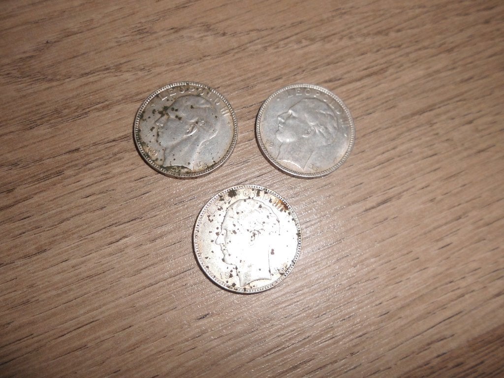 Lot 3 zilveren munten 20 Belgische frank Leopold III, Postzegels en Munten, Munten | België, Ophalen of Verzenden, Zilver, Zilver