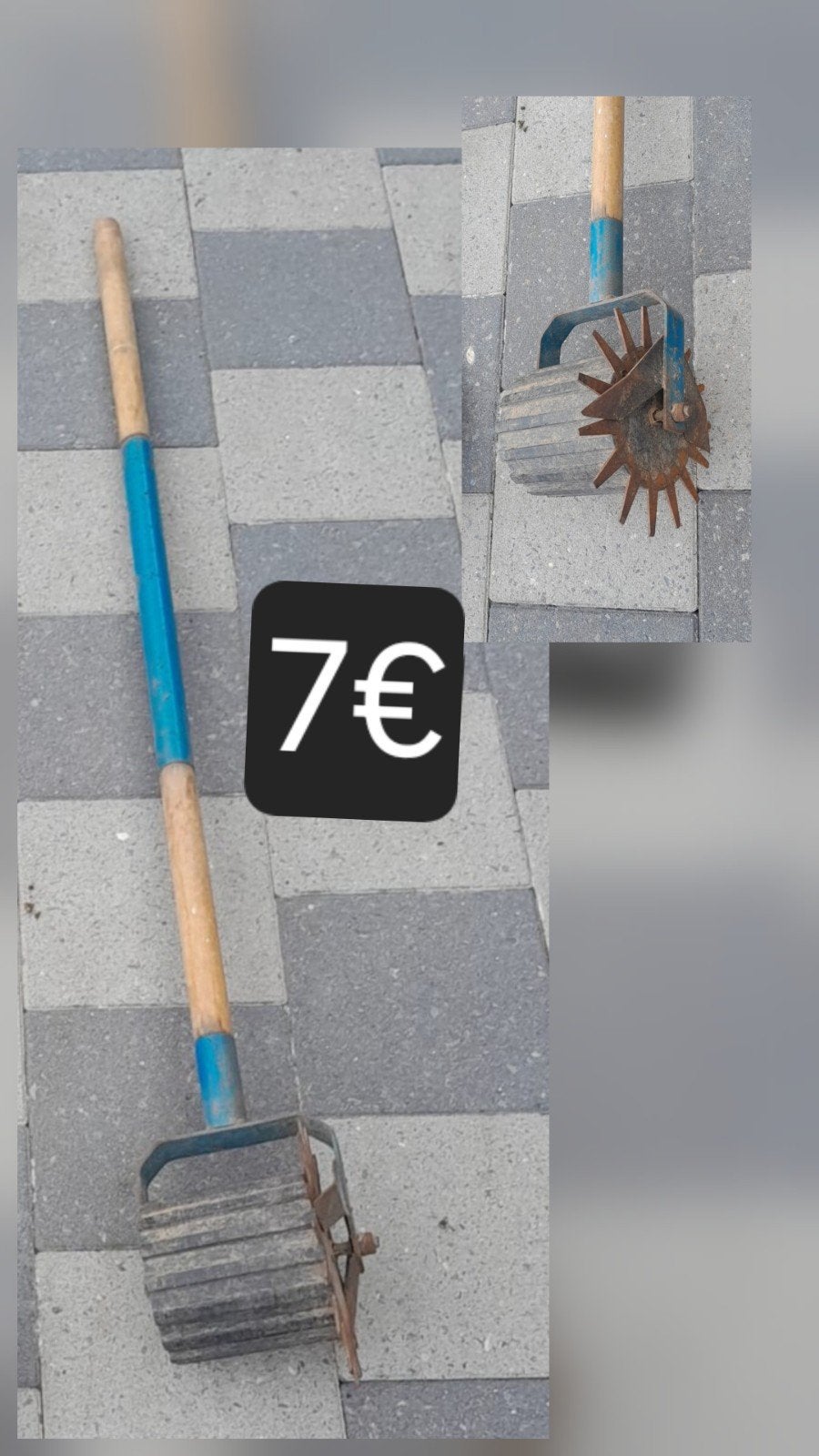 Vintage kantensnijder, Ophalen