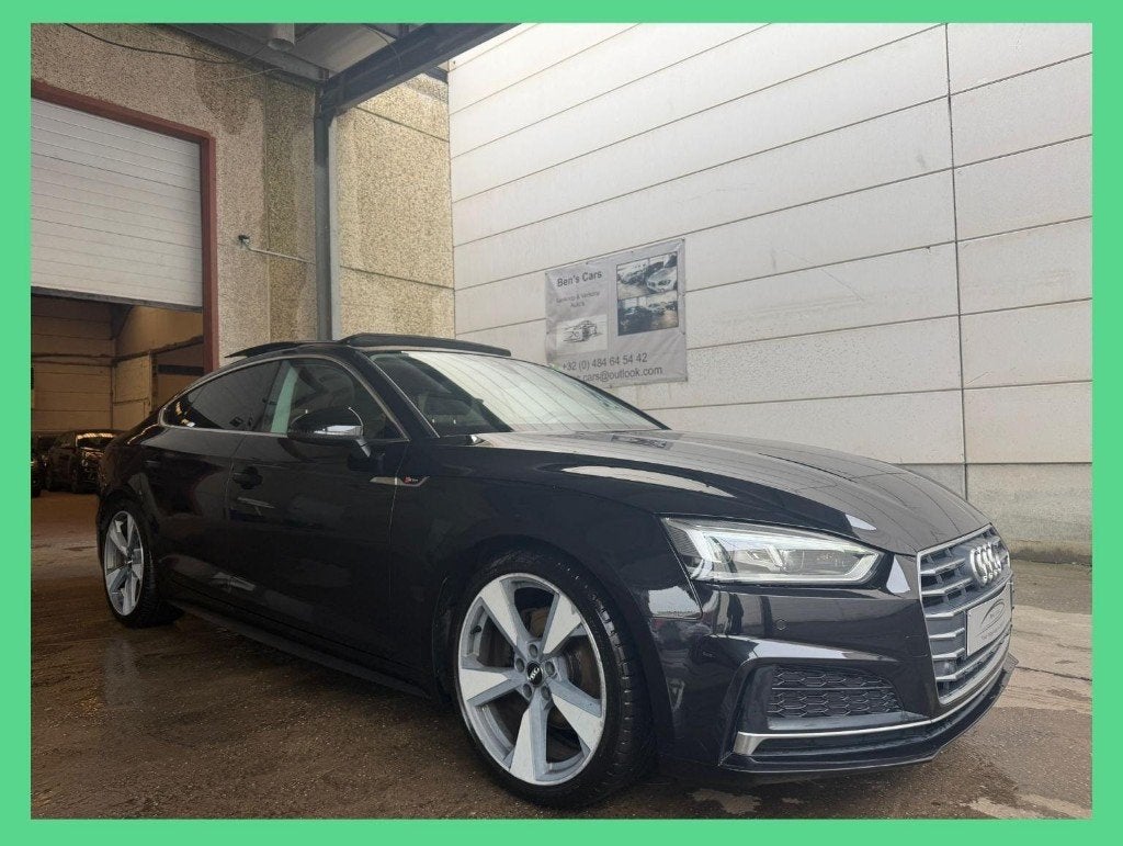 Audi A5 Sportback 2.0TFSI S-line Mild-Hybride 190pk/Open.Dak, Auto's, Audi, Dealer onderhouden, 4 cilinders, Alcantara, Zwart
