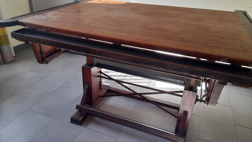 Ancienne table à dessin URGENT, Bricolage & Construction, Tables à dessin, Utilisé, 130 à 150 cm, Enlèvement