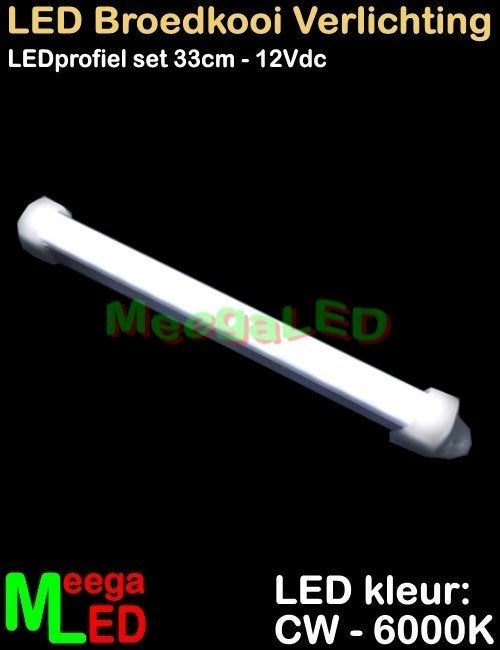 LED profiel strip SET 10x 33cm Broedkooi Kweekkooi Vogelkooi, Ophalen of Verzenden, Nieuw, Aluminium, Broedkooi of Kweekkooi