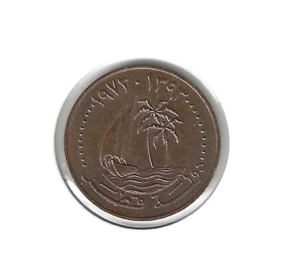 Qatar, 10 Dirhams AH1393(1973)., Enlèvement ou Envoi, Moyen-Orient, Monnaie en vrac