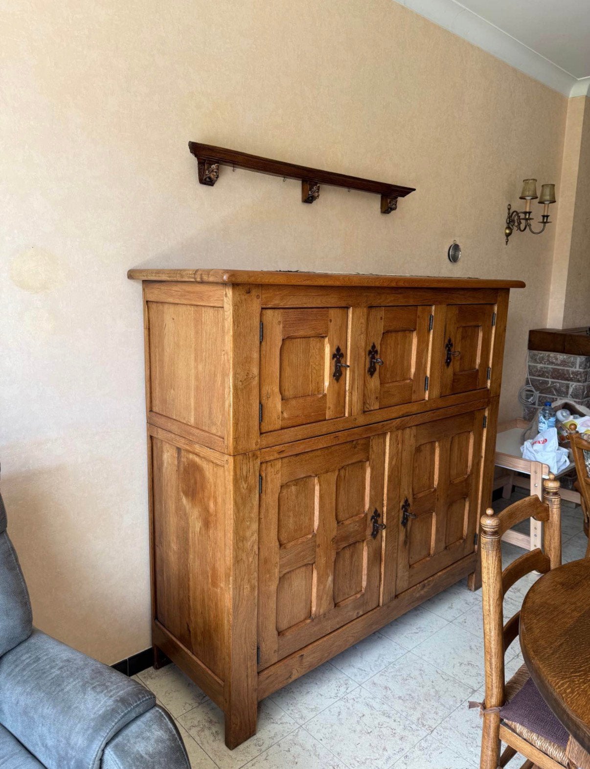 Meuble de rangement buffet, Enlèvement, Comme neuf, Chêne