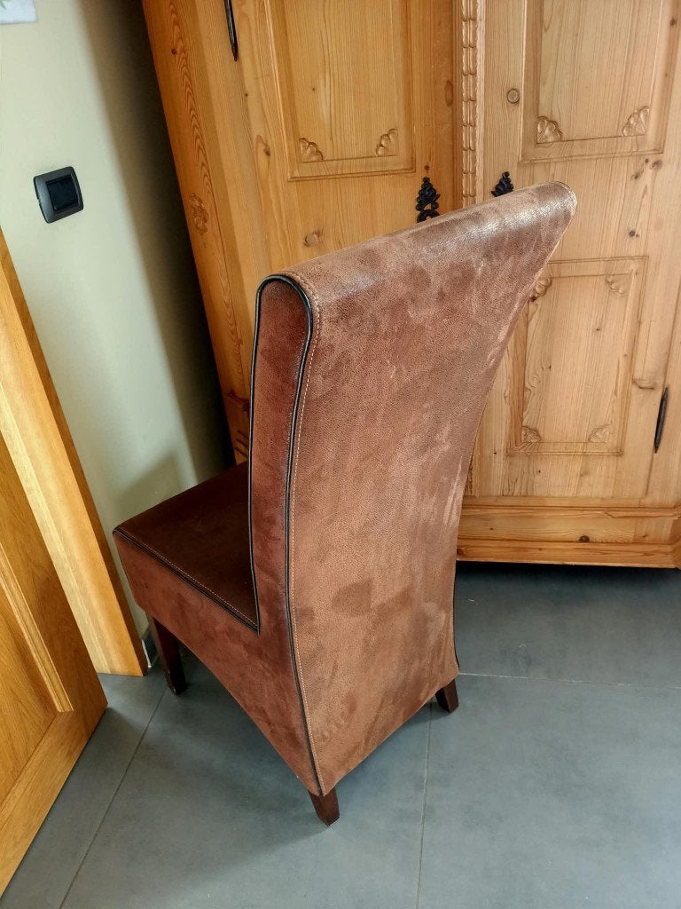 8 mooie stoelen, Huis en Inrichting, Stoelen, Ophalen, Gebruikt, Bruin, Vijf, Zes of meer stoelen
