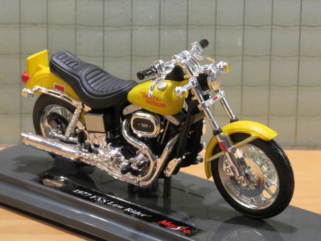 Harley Davidson FXS Low Rider 1977 1:18 (n60), Ophalen of Verzenden, Nieuw, Motor, Maisto