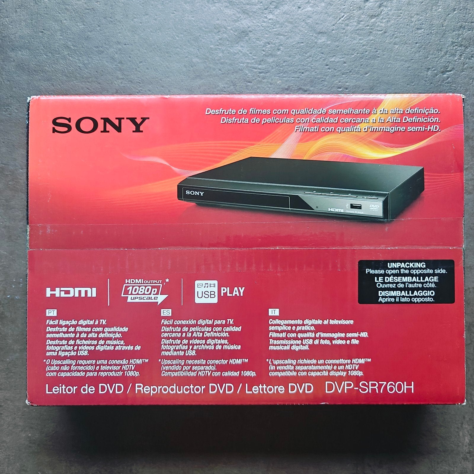 Lecteur DVD Sony DVP-SR760HB, Neuf, Enlèvement, Sony, Lecteur DVD