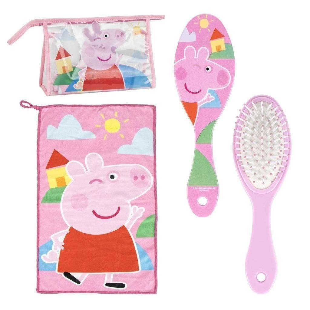 Peppa Pig Toilettas Gevuld - 3 Delig, Bijoux, Sacs & Beauté, Trousses de toilette, Neuf, Fille, Rose, Enlèvement ou Envoi