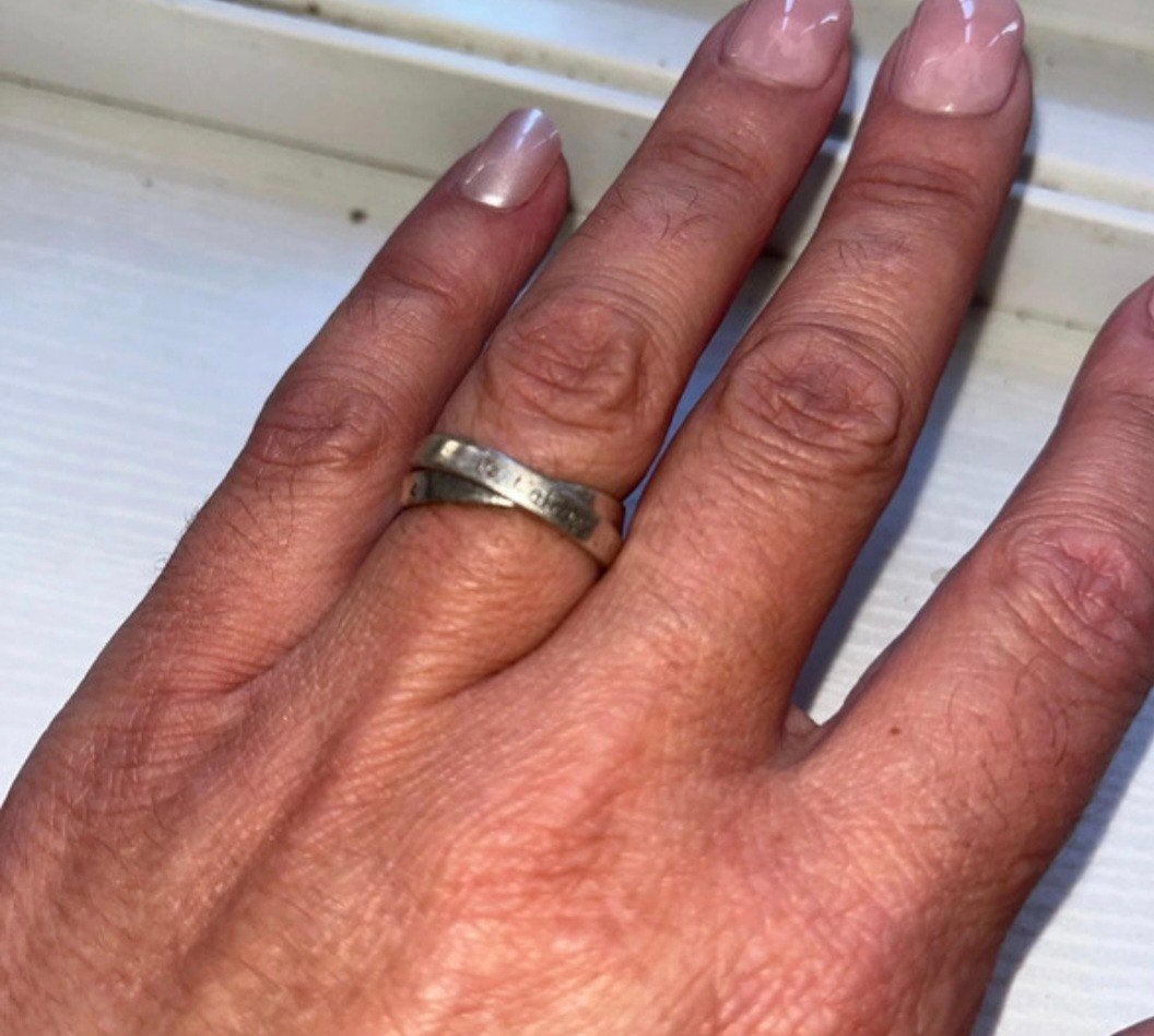 bague avec inscriptions je t aime, Argent, Argent