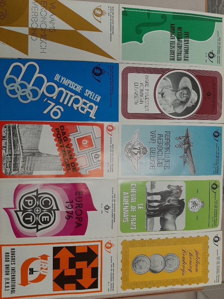 Lot de timbres avec pochette 1976, Neuf, Non oblitéré, Album pour timbres, Enlèvement