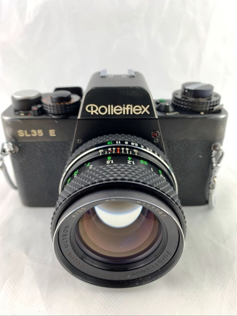 Rolleiflex SL35E 35mm vintage SLR-camera-app gebruikt, Ophalen of Verzenden, Gebruikt, Spiegelreflex, Overige Merken