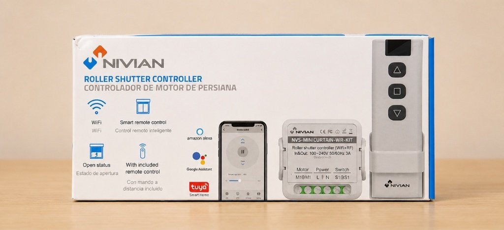 Nivian WiFi rolluikcontroller met afstandsbediening, Envoi, Neuf