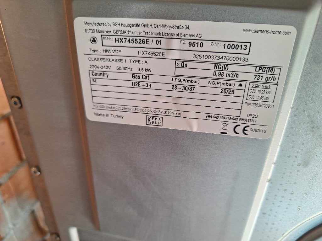 Gasfornuis, Elektronische apparatuur, Ophalen, Zo goed als nieuw, Vrijstaand