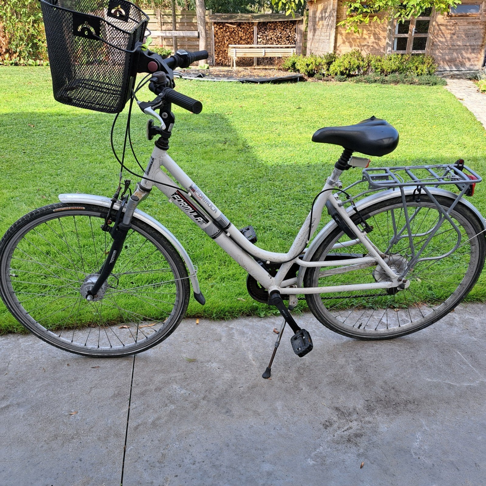 damesfiets, Fietsen en Brommers, Minder dan 10 versnellingen, Gebruikt, 26 inch, Schijfrem