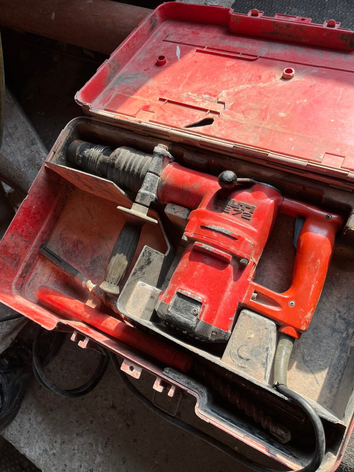 HILTI TE72, Ophalen, Gebruikt
