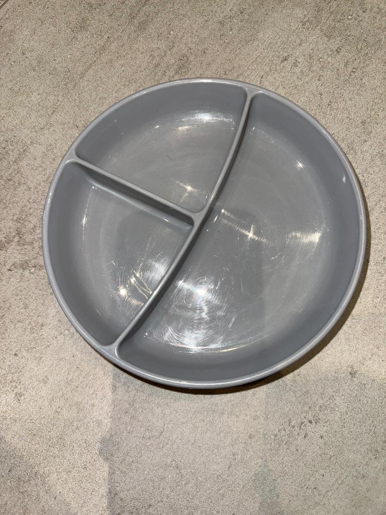 Assiette à compartiment Twistshake grise, Ophalen of Verzenden, Zo goed als nieuw, Overige typen