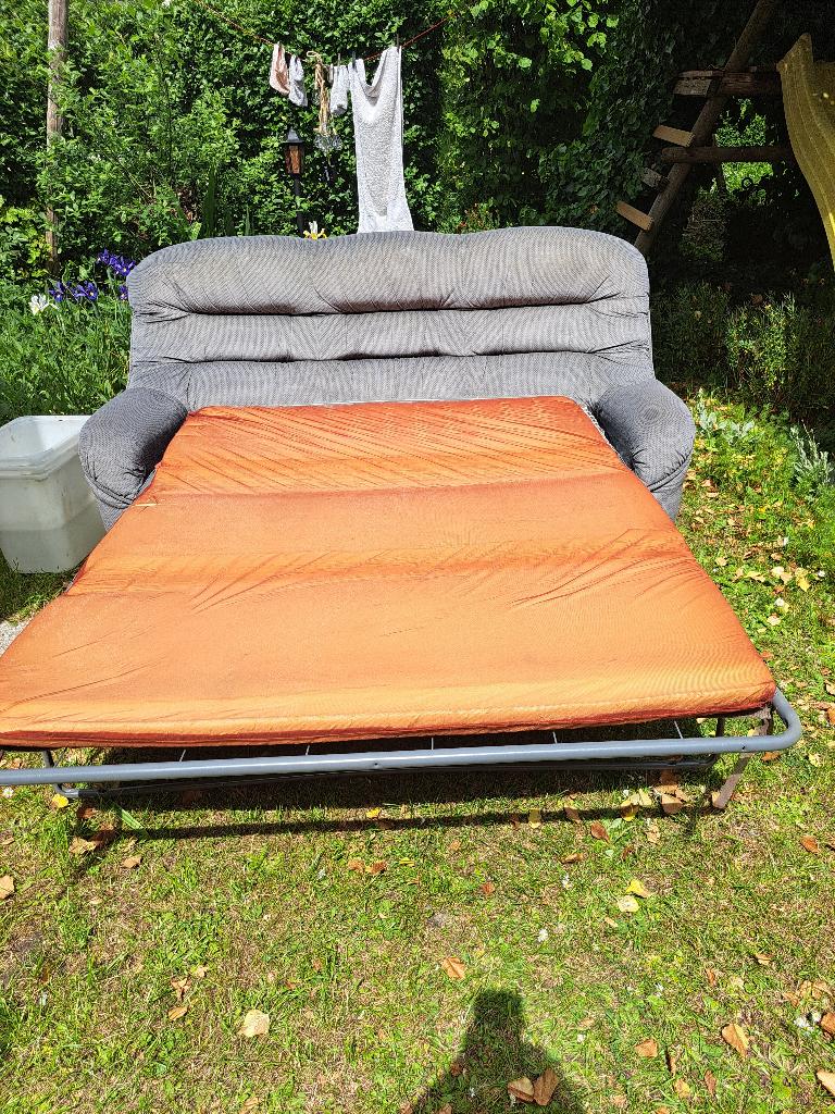Zetelbed, Huis en Inrichting, Slaapkamer | Slaapbanken, Ophalen, Tweepersoons, 180 cm, Gebruikt