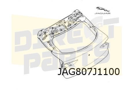 Jaguar I-Pace achterklep (X590) (5/18-) Origineel! T4K10180L, Auto-onderdelen, Carrosserie, Achterklep, Jaguar, Achter, Nieuw