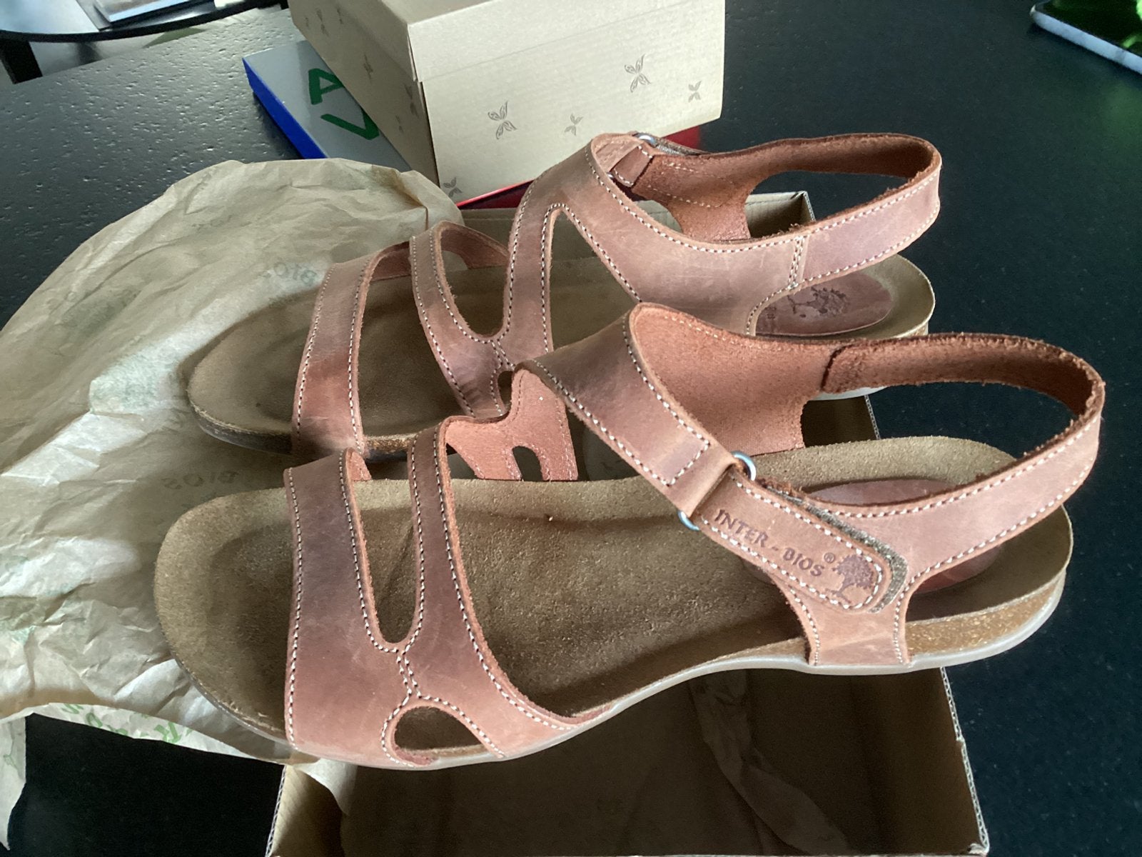 Sandalen, Kleding | Dames, Bruin, Zo goed als nieuw, Sandalen of Muiltjes, Ophalen of Verzenden