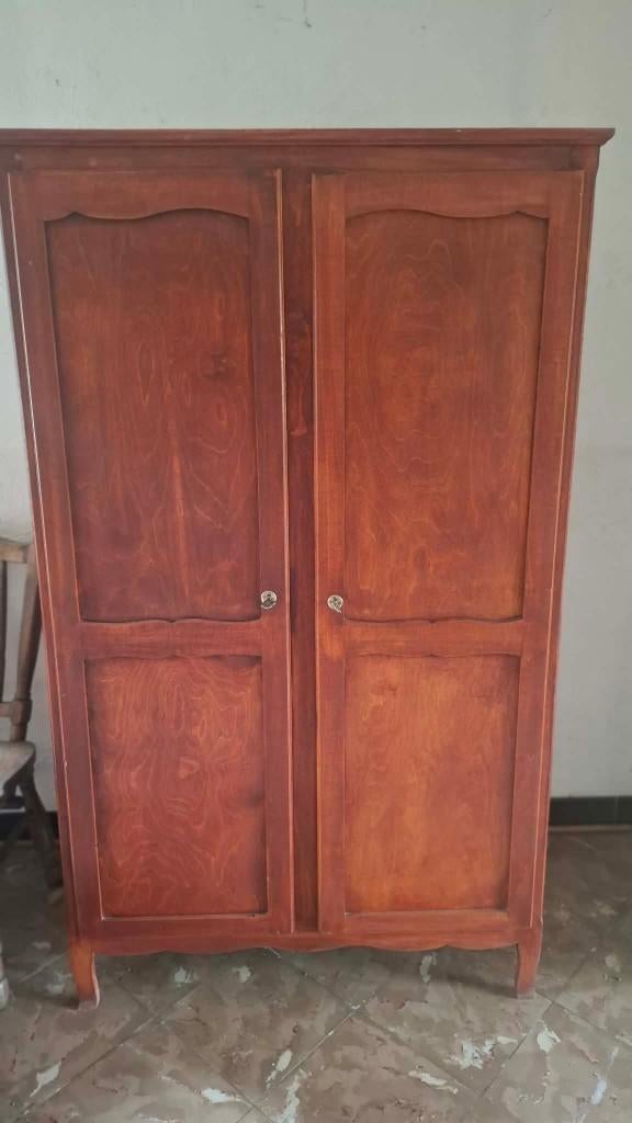 Houten retro kasten + spiegel gratis, Antiek en Kunst, Ophalen